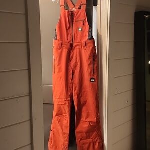 Picture Organic Clothing Rust Red Snow Bib Pants, Men's Large